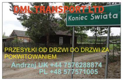 DML TRANSPORT LTD- Licencjonowany przewóz paczek Anglia-Polska-Anglia