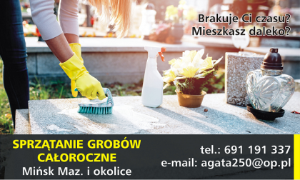 Porządkowanie/sprzątanie grobów Mińsk Mazowiecki i okolice