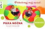 Pufa piłka siedzisko dla dzieci ekoskóra w kolorach FLUO