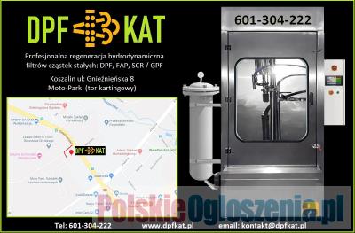 Koszalin, Regeneracja hydrodynamiczna filtrów: DPF , FAP , SCR / GPF