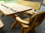 stół ogrodowy drewniany  komplet ogrodowy meble ogrodowe