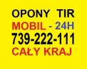 Tel 739-222-111 Mobilny serwis opon TIR ciężarowe autobusy autokary 24h