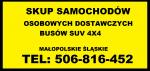 SKUP SAMOCHODÓW AUT AUTO AUTA KUPIĘ ODKUP OSOBOWYCH DOSTAWCZYCH BUS BUSÓW BUSY 4X4 SUV TERENOWYCH