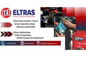 USŁUGI TRANSPORTOWE ROZŁADUNEK SERWIS HYDRAULIKI SIŁOWEJ ELTRAS BIAŁYSTOK