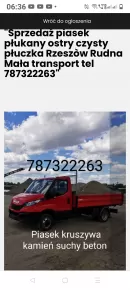 Usługi transportowe Rzeszòw Piasek kruszywa  tel 787322263